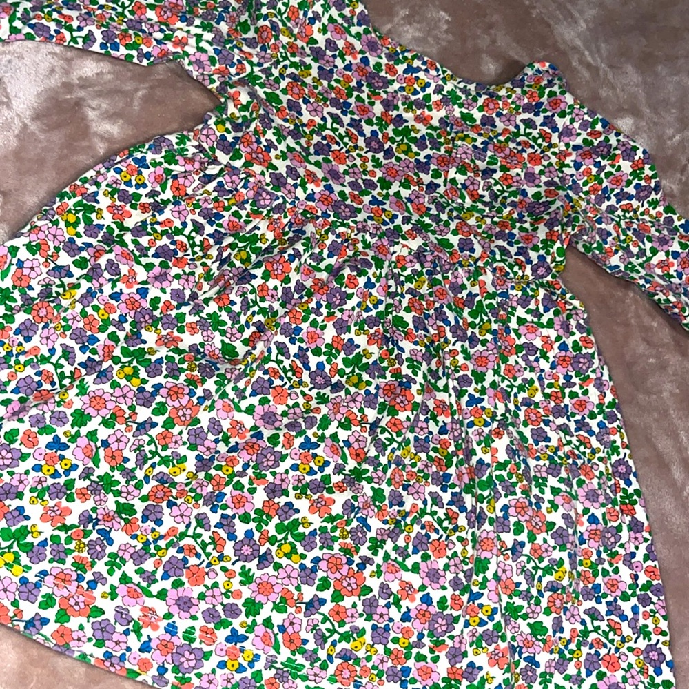 3 Mini Boden Floral Dress 2-3y - Picture 4 of 7
